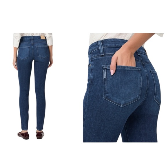 Paige Hoxton Ultra Skinny Denim Jeans Blue - Picture 8 of 14